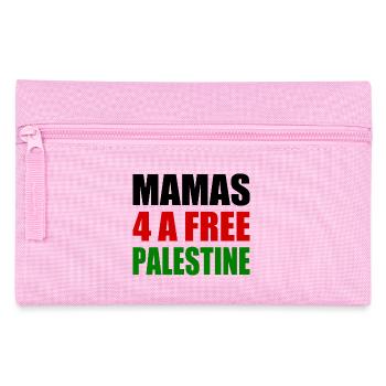 Mamas for a free palestine - Pencil Case - pink - Front