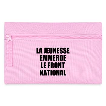 la jeunesse emmerde front national - Trousse - rose - Devant