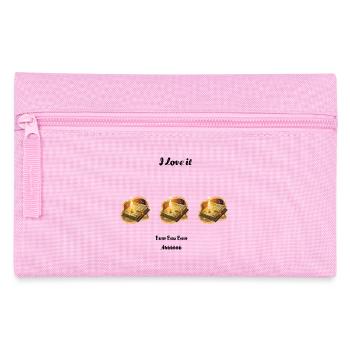 Drei Bücher - Federtasche - Rosa - Vorne