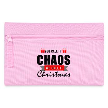 Vous l’appelez le Chaos - Nous l’appelons Noël - Trousse - rose - Devant