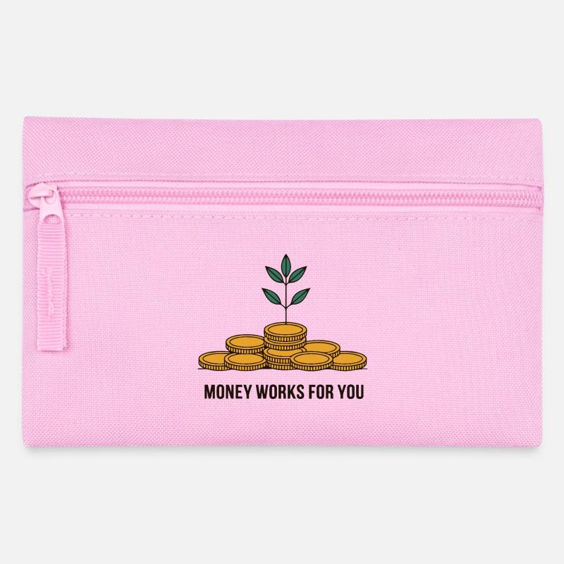 GELD ARBEITET FÜR SIE - Federtasche - Rosa