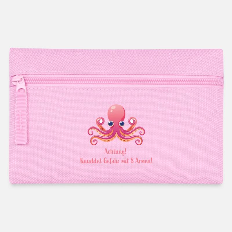 Oktopus - Federtasche - Rosa