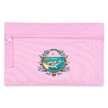 Cyprus Motives - Federtasche - Rosa - Vorne