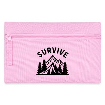 Überleben - Natur - Federtasche - Rosa - Vorne