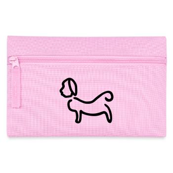 Hund_Silhouette - Trousse - rose - Devant