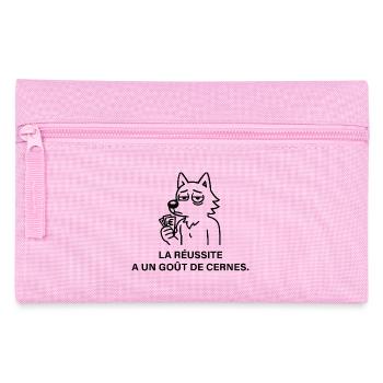 Loup Ambitieux et Goût de la Réussite - Trousse - rose - Devant