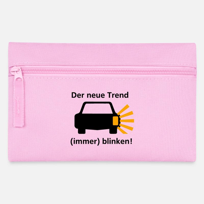 Der neue Trend - (immer) blinken! - Federtasche - Rosa