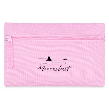 Meereslust Urlaub Fernweh Ferien Meer Strand - Federtasche - Rosa - Vorne