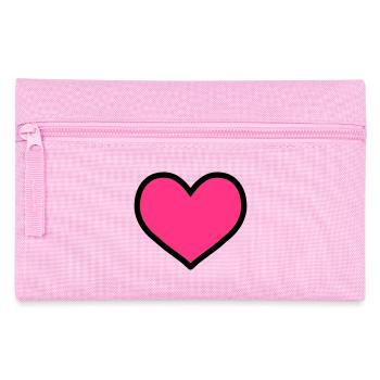 herz - Federtasche - Rosa - Vorne