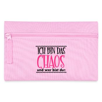 Ich bin das Chaos Geschenk - Federtasche - Rosa - Vorne