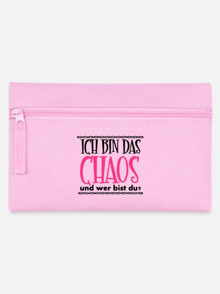 Ich bin das Chaos Geschenk - Federtasche - Rosa
