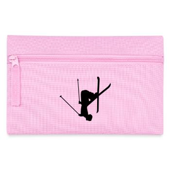 skiier winter sport - Trousse - rose - Devant