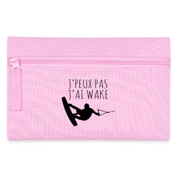Je peux pas j'ai wake - Trousse - rose - Devant