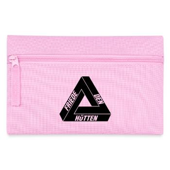 Friede den Hütten - Federtasche - Rosa - Vorne