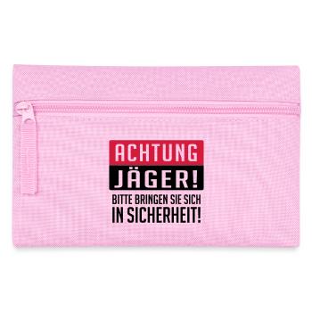 Achtung Jäger - Federtasche - Rosa - Vorne