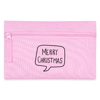 MERRY CHRISTMAS - Federtasche - Rosa - Vorne