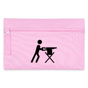 holz_saegen_wq1 - Federtasche - Rosa - Vorne