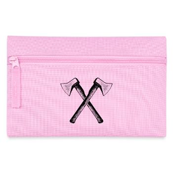 Gekreuzte Axt - Federtasche - Rosa - Vorne