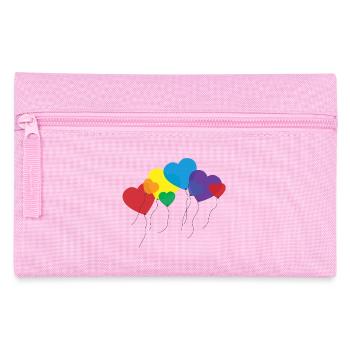 balloon hearts rainbow - Trousse - rose - Devant