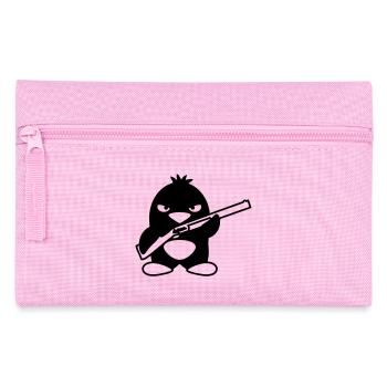 Shotgun Penguin - Pencil Case - pink - Front