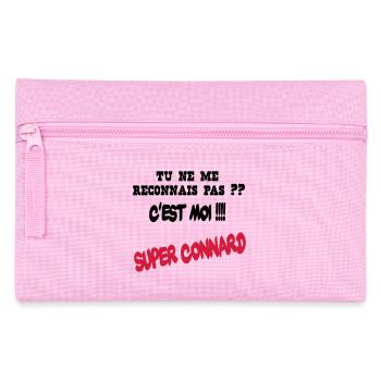 Super connard - Trousse - rose - Devant