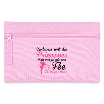 la fée pas chier - Pencil Case - pink - Front