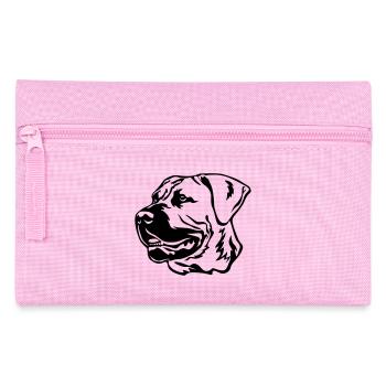 Boerboel Head - Pencil Case - pink - Front