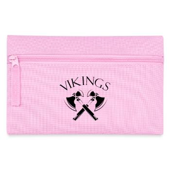 vikings vikings axe axes nordmann denmark logo - Pencil Case - pink - Front