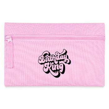 Birthday King - Cooles Geburtstagsparty-Geschenk für Männer - Federtasche - Rosa - Vorne