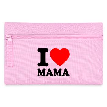 I love mama - Federtasche - Rosa - Vorne