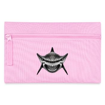 Hai mit offenem Maul - Federtasche - Rosa - Vorne