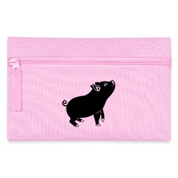 Emblème du cochon Image de l’ombre - Trousse - rose - Devant