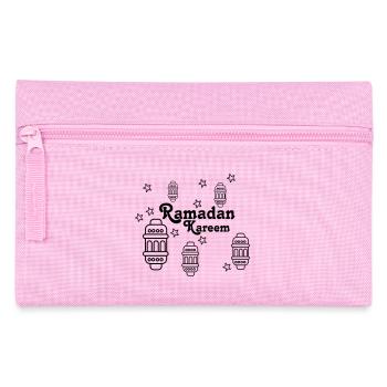 Ramadan Kareem star and lights - Pencil Case - pink - Front