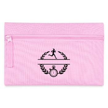 Stoppuhr-Läufer - Federtasche - Rosa - Vorne