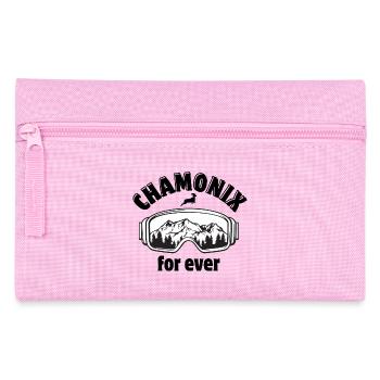 ski, snowboard, station de ski - Trousse - rose - Devant