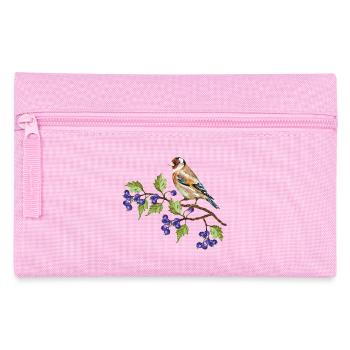 Bunter Vogel - Federtasche - Rosa - Vorne