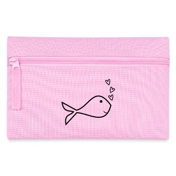 APRIL FOOL. FISH. SARDINE. ANNIVERSARY - Pencil Case - pink - Front