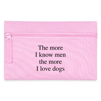 Plus j’aime les chiens - Trousse - rose - Devant