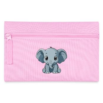 Kleiner Elefantenfreund Cartoon - Federtasche - Rosa - Vorne