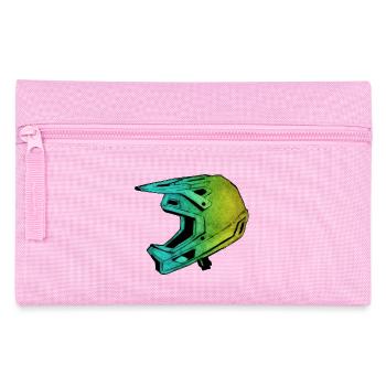 MTB FullFace Helmet - Hand Carved Printable - Pencil Case - pink - Front