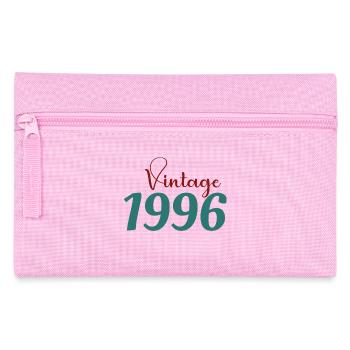 30 Jahre Retro 70er Tee Geboren 1996 - Federtasche - Rosa - Vorne