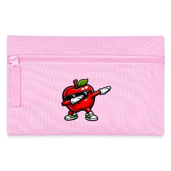 Dabbing Red Apple - Pencil Case - pink - Front