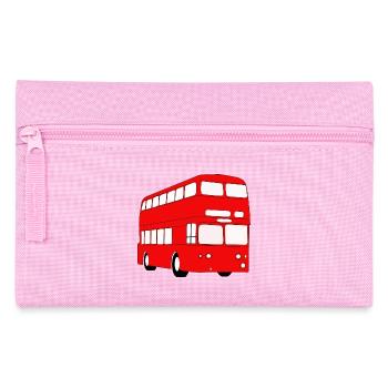 Doppeldecker Bus - Federtasche - Rosa - Vorne