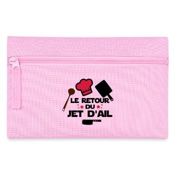 le retour du jet d'ail,citations,chef,cuisine - Trousse - rose - Devant