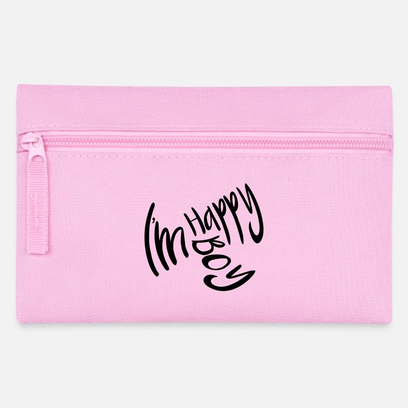 garçon. content. jeune. adolescent - Trousse - rose