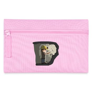 bergarbeiter miner bergwerk mine coal kohle17 - Federtasche - Rosa - Vorne
