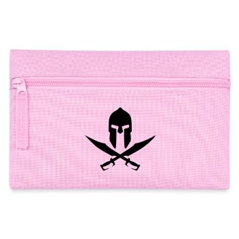 helm spart Spart warrior helm trojan retro vintage - Pencil Case - pink - Front