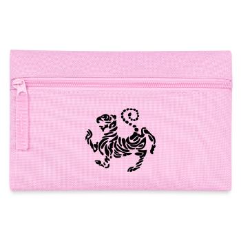 Shotokan tiger karaté logo emblème autoportant - Trousse - rose - Devant