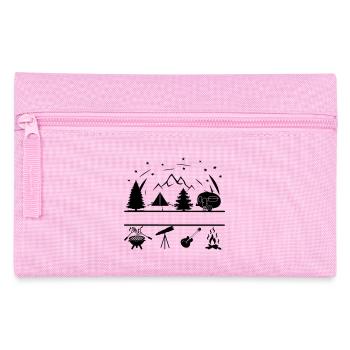 Camping Life Banner - Federtasche - Rosa - Vorne