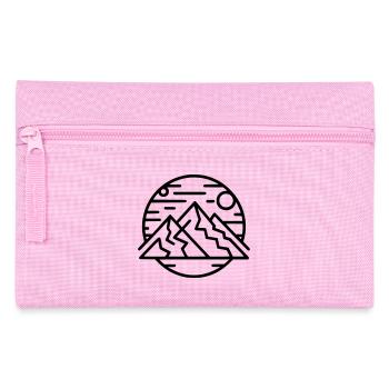 Abstrakte geometrische Art-Print - Federtasche - Rosa - Vorne